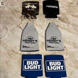 assorted bundle bottle and can cooler (koozie) holders